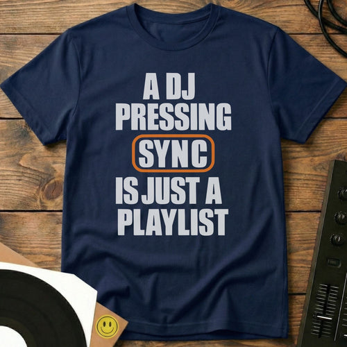 A DJ Pressing Sync T-Shirt